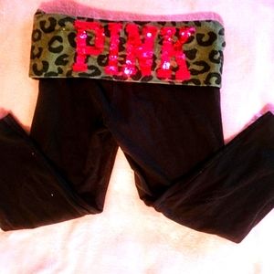 Victoria's Secret Pink banded yoga capris